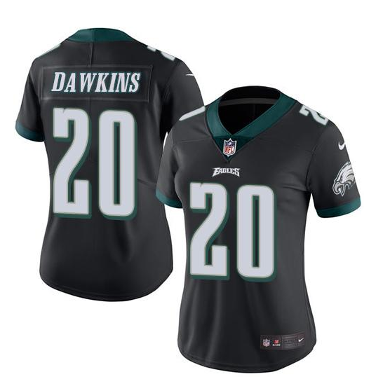 Women's Philadelphia Eagles #20 Brian Dawkins Black Vapor Untouchable Limited Stitched Football Jersey(Run Small) Women's Philadelphia Eagles #20 Brian Dawkins Black Vapor Untouchable Limited Stitched Football Jersey(Run Small)